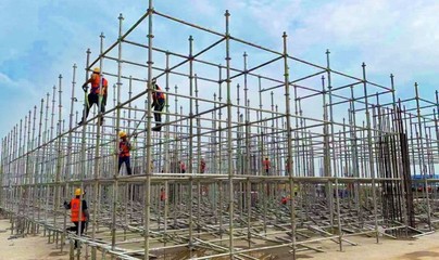 格力产业园启用新型脚手架，建设进程加速迈向新阶段