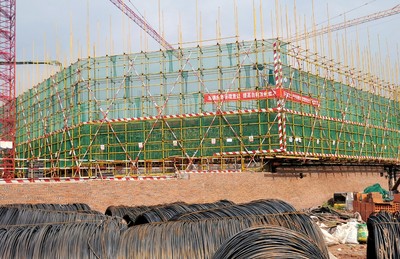 荣县首个市民健身中心年底竣工，工程建设稳步推进